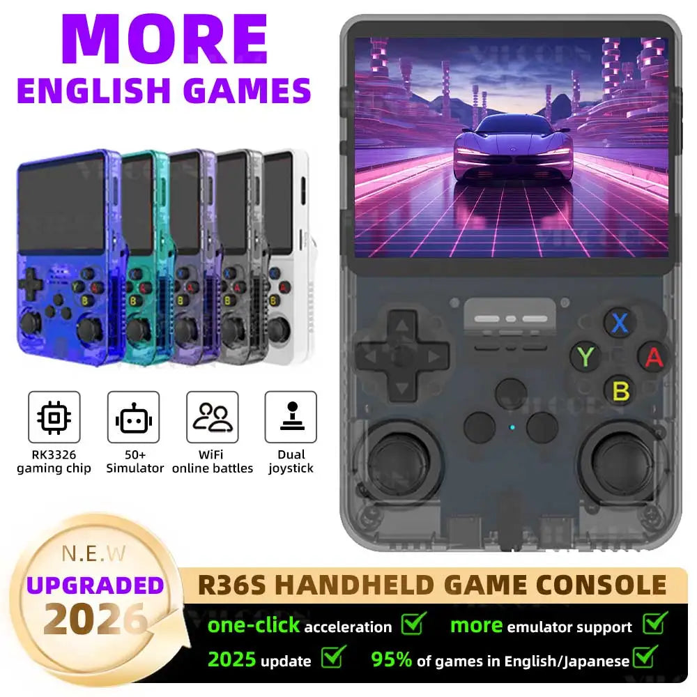 R36S Handheld Game Console – 3.5" Vibrant IPS Screen
