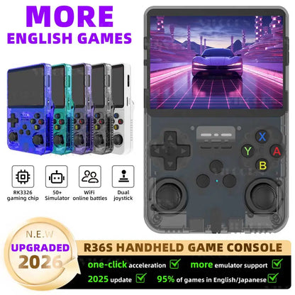 R36S Handheld Game Console – 3.5" Vibrant IPS Screen