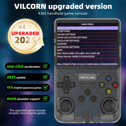 R36S Handheld Game Console – 3.5" Vibrant IPS Screen